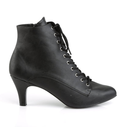 DIVINE-1020 Pleaser Pink Label Black 3 Inch Sexy Boots