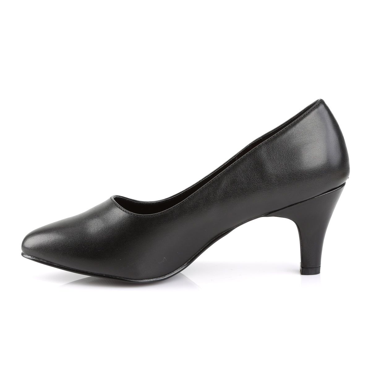 DIVINE-420 Pleaser Pink Label Black 3 Inch Erotic Ladies Heels