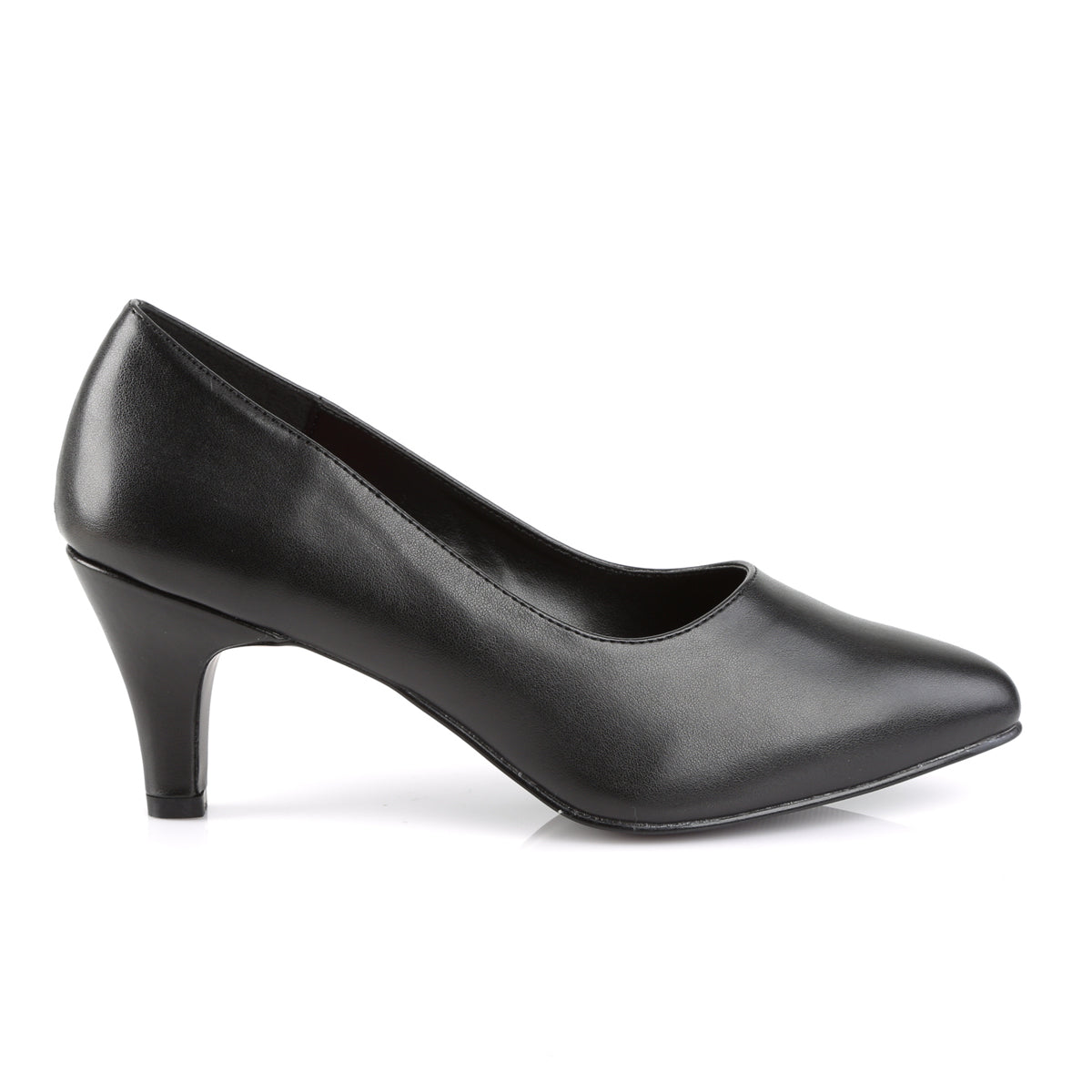 DIVINE-420 Pleaser Pink Label Black 3 Inch Erotic Ladies Heels