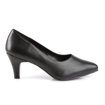 DIVINE-420 Pleaser Pink Label Black 3 Inch Erotic Ladies Heels