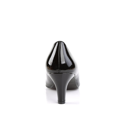 Pleaser Pink Label DIVINE-420 Black Court Shoes - 3 Inch Heels