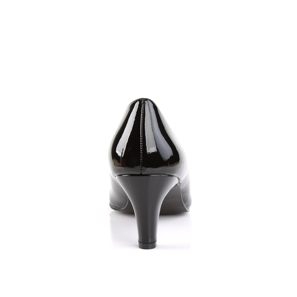 DIVINE-420 Pleaser Pink Label Black 3 Inch Exotic Ladies Heels