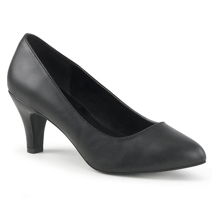 DIVINE-420 Pleaser Pink Label Black 3 Inch Erotic Ladies Heels