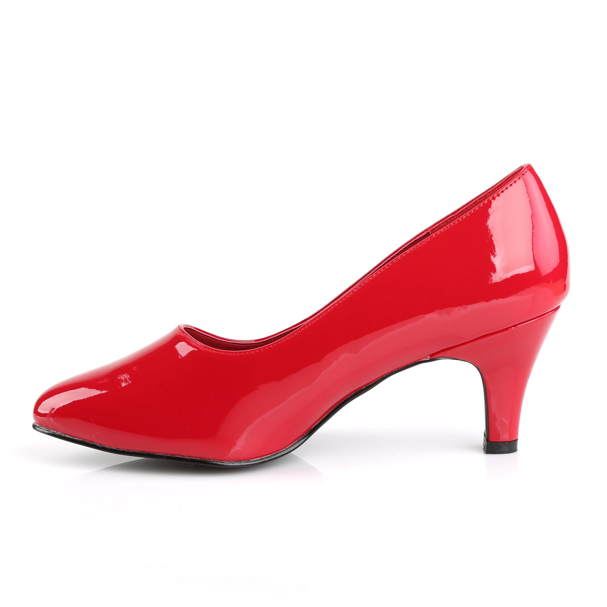 DIVINE-420 Pleaser Pink Label Red 3 Inch Sexy Ladies Heels