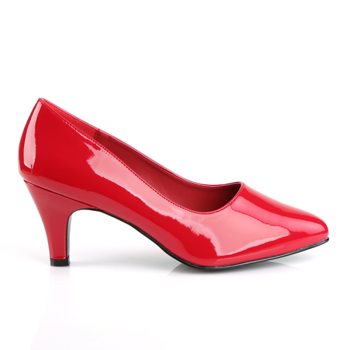 DIVINE-420 Pleaser Pink Label Red 3 Inch Sexy Ladies Heels
