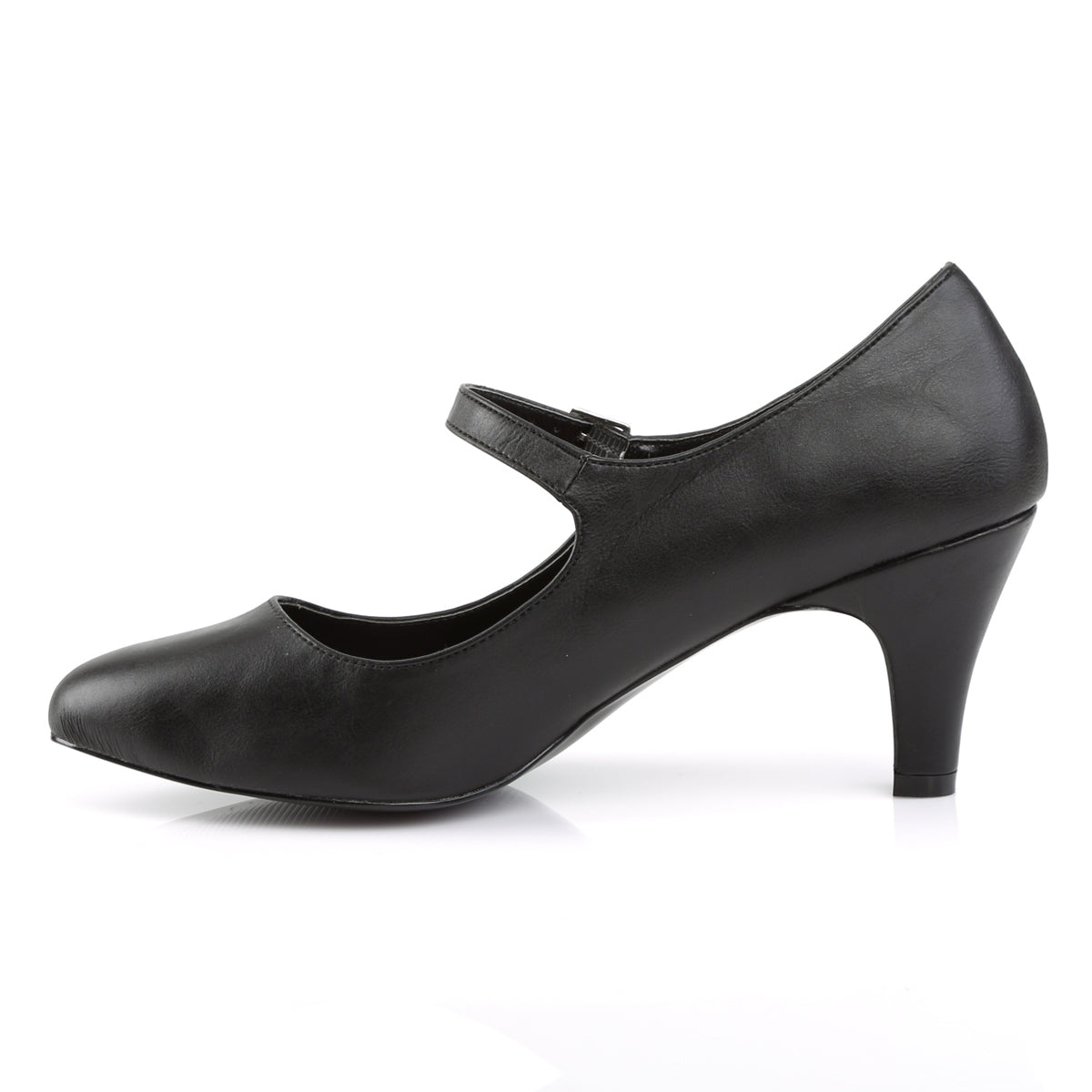 DIVINE-440 Pleaser Pink Label Black 3 Inch Sexy Ladies Heels