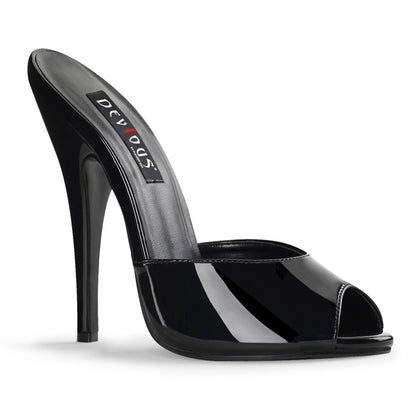 DOMINA-101 Devious Black 6 Inch Fetish Heels