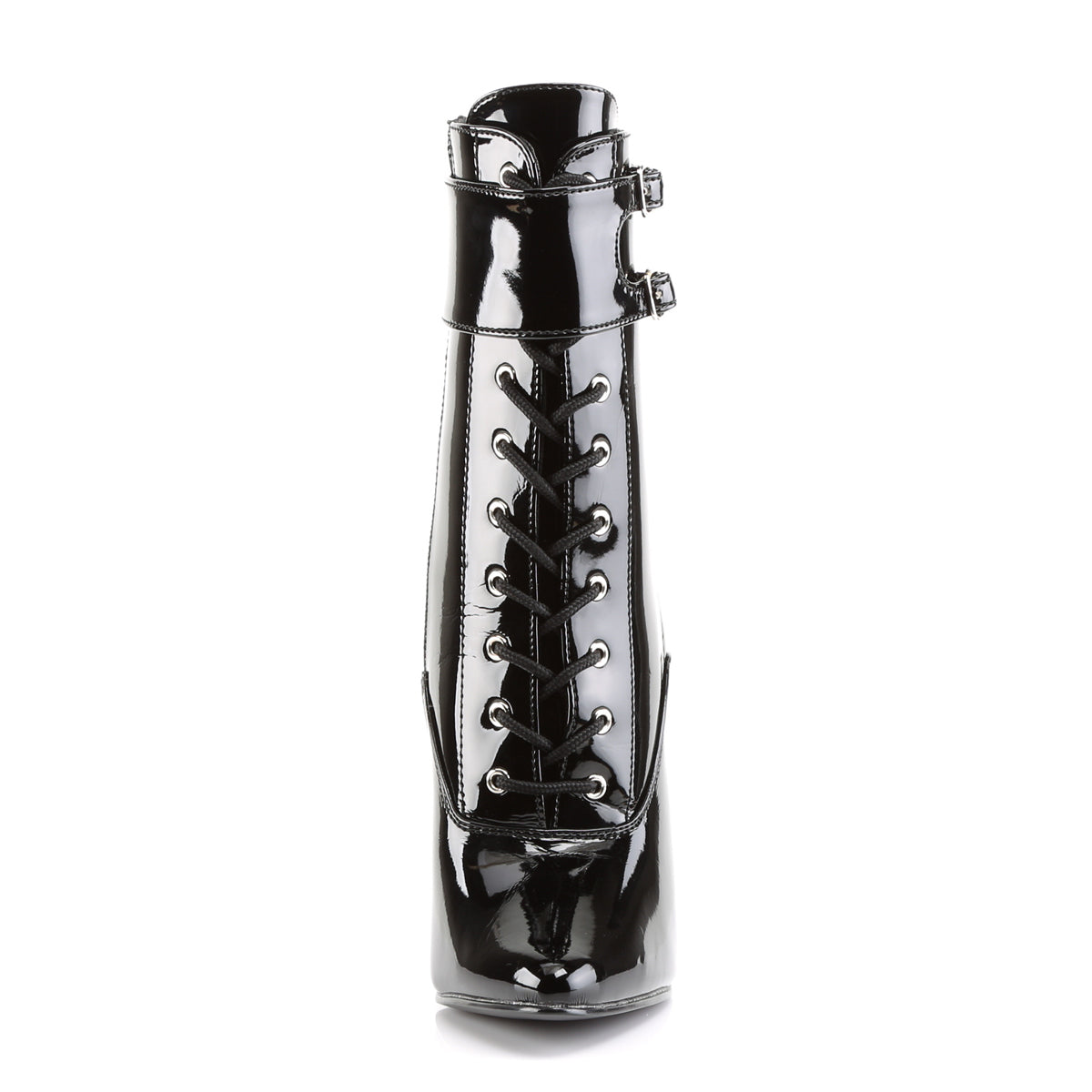 Devious DOMINA-1023 Black Ankle Boots - 6 Inch Heels