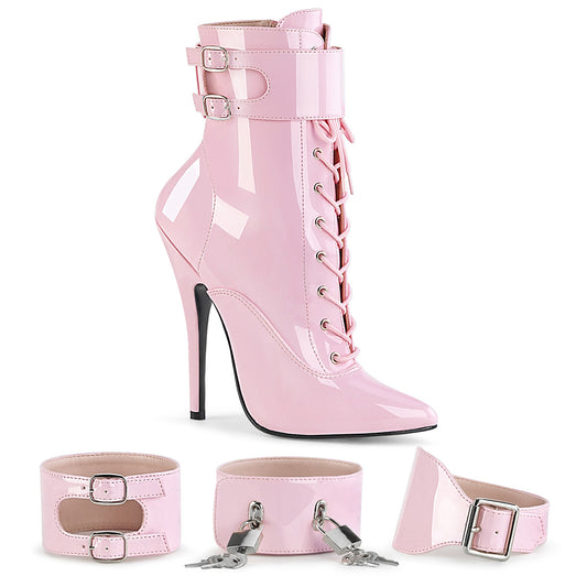 DOMINA-1023 Devious Baby Pink 6 Inch Fetish Heels