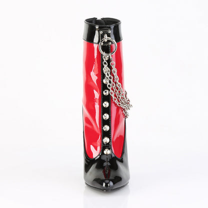DOMINA-1033 Devious Black Red 6 Inch Fetish Heels