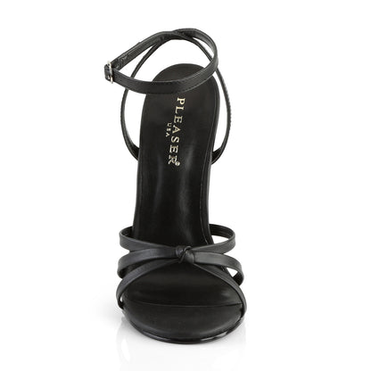 Devious DOMINA-108 Black Sandals - 6 Inch Heels