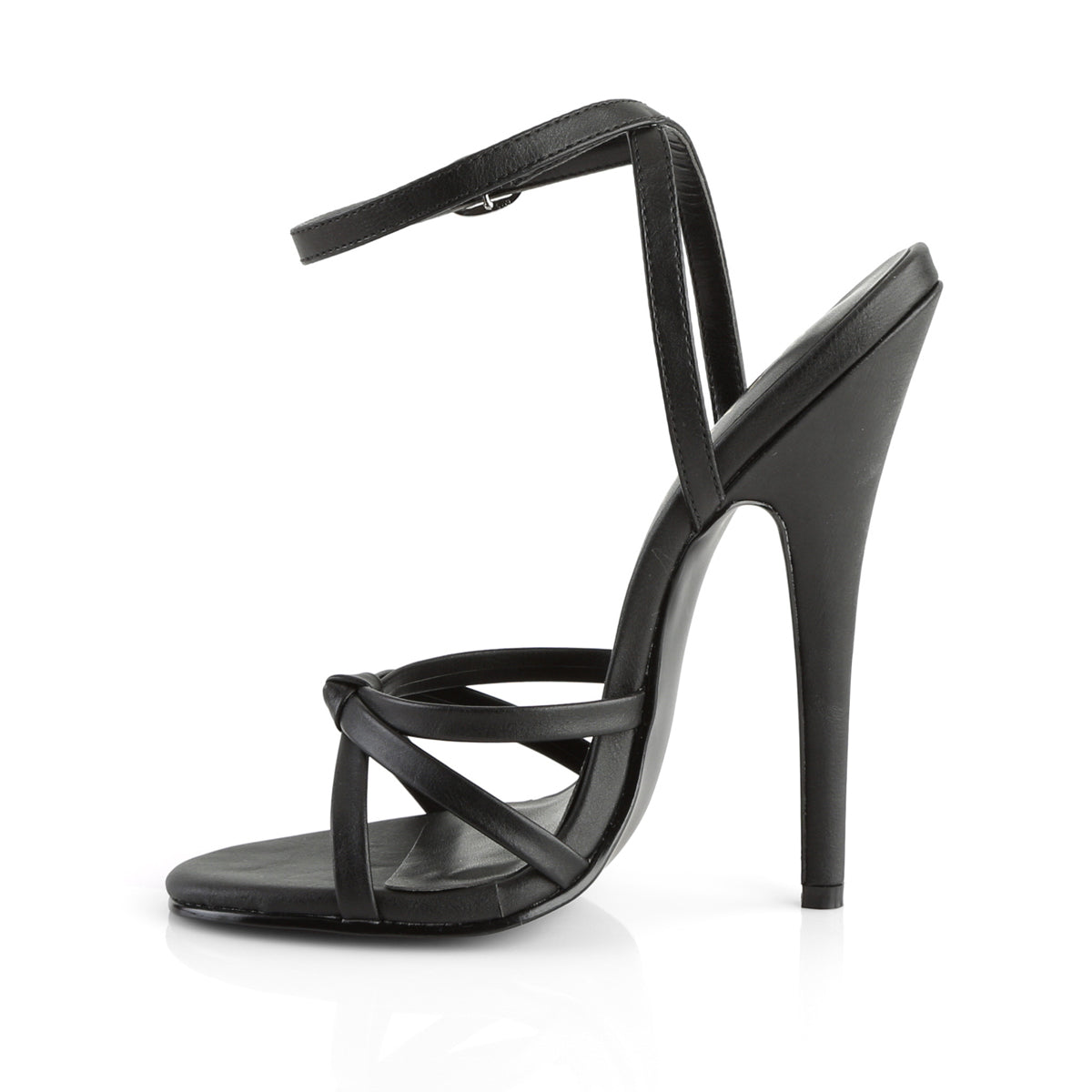 DOMINA-108 Devious Black 6 Inch Fetish Heels