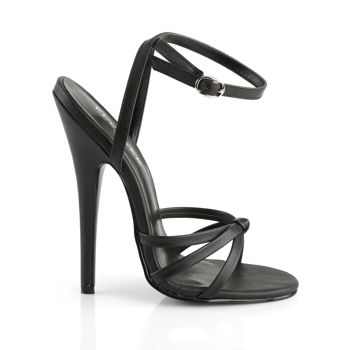 DOMINA-108 Devious Black 6 Inch Fetish Heels