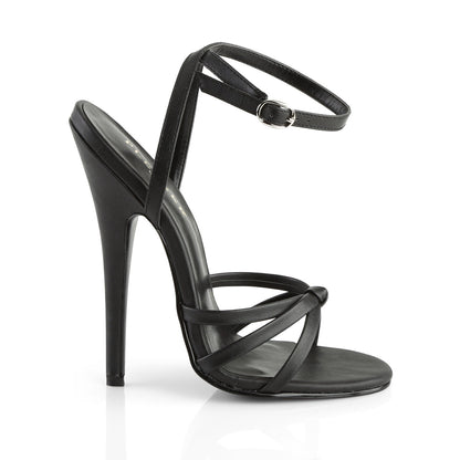 DOMINA-108 Devious Black 6 Inch Fetish Heels