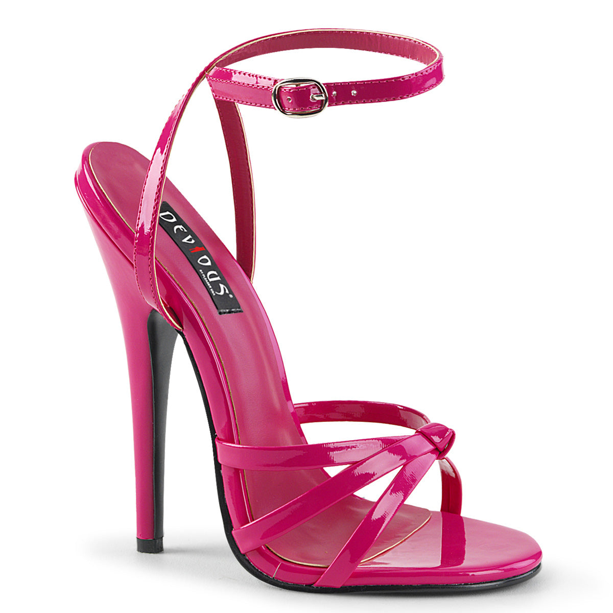 DOMINA-108 Devious Hot Pink 6 Inch Fetish Heels