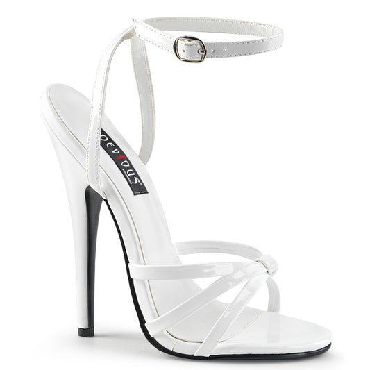 DOMINA-108 Devious White 6 Inch Fetish Heels