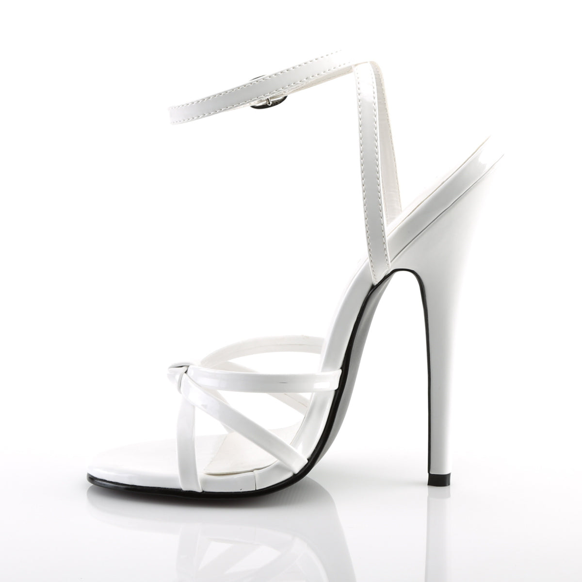 DOMINA-108 Devious White 6 Inch Fetish Heels