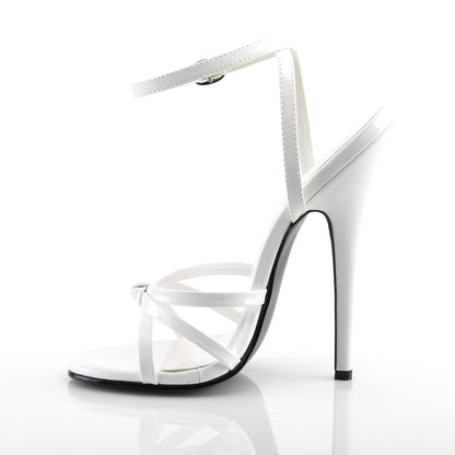DOMINA-108 Devious White 6 Inch Fetish Heels