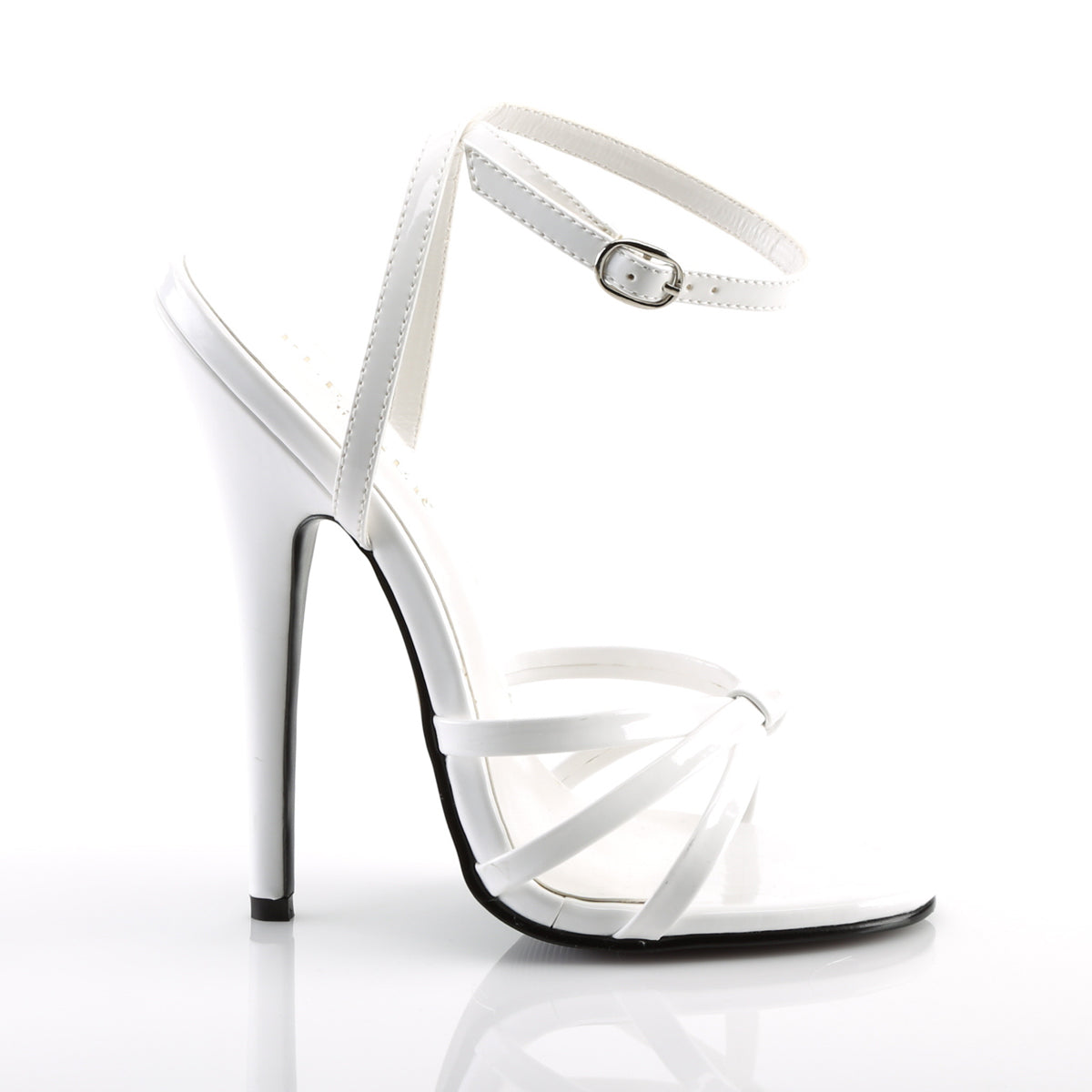 DOMINA-108 Devious White 6 Inch Fetish Heels