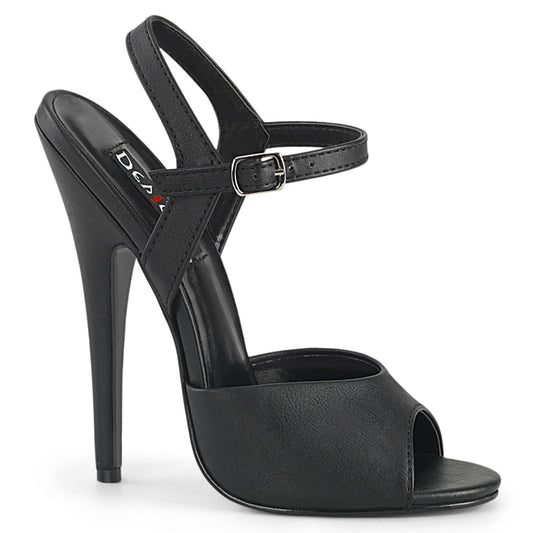 DOMINA-109 Devious Black 6 Inch Fetish Heels