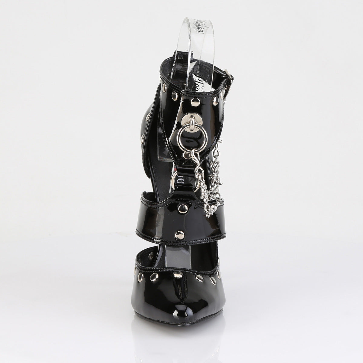 DOMINA-118 Devious Black 6 Inch Fetish Heels