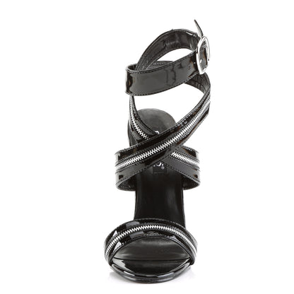 DOMINA-119 Devious Black 6 Inch Fetish Heels