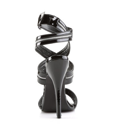 DOMINA-119 Devious Black 6 Inch Fetish Heels