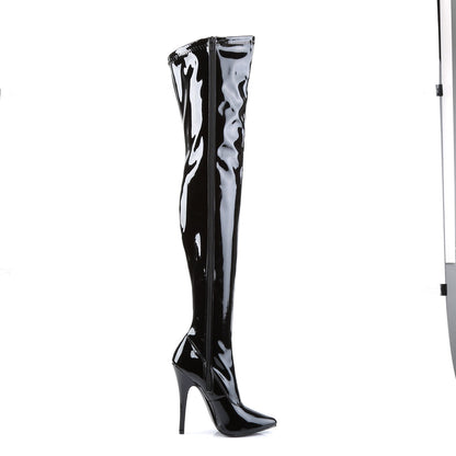 domina-3000-devious-fetish-shoes-6-inch-plain-stretch-thigh-high-length-boots-side-zip