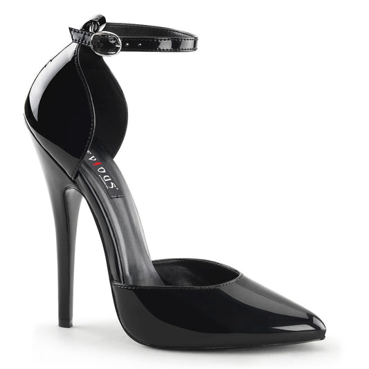 DOMINA-402 Devious Black 6 Inch Fetish Heels