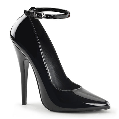 DOMINA-431 Devious Black 6 Inch Fetish Heels