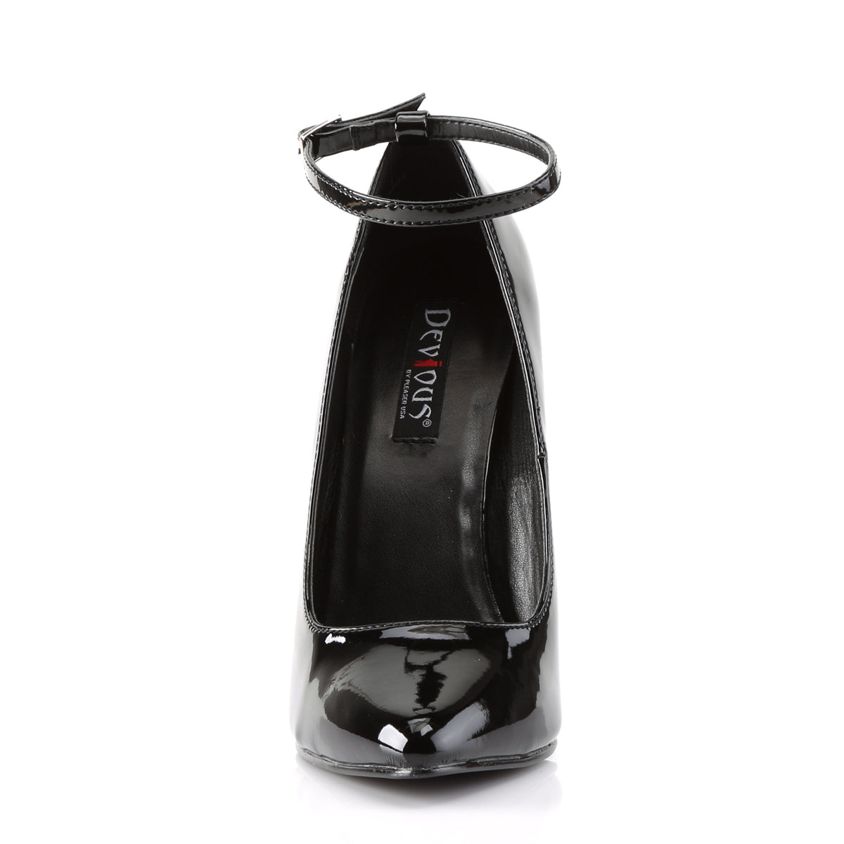 DOMINA-431 Devious Black 6 Inch Fetish Heels