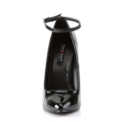 DOMINA-431 Devious Black 6 Inch Fetish Heels
