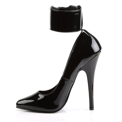 DOMINA-434 Devious Black 6 Inch Fetish Heels