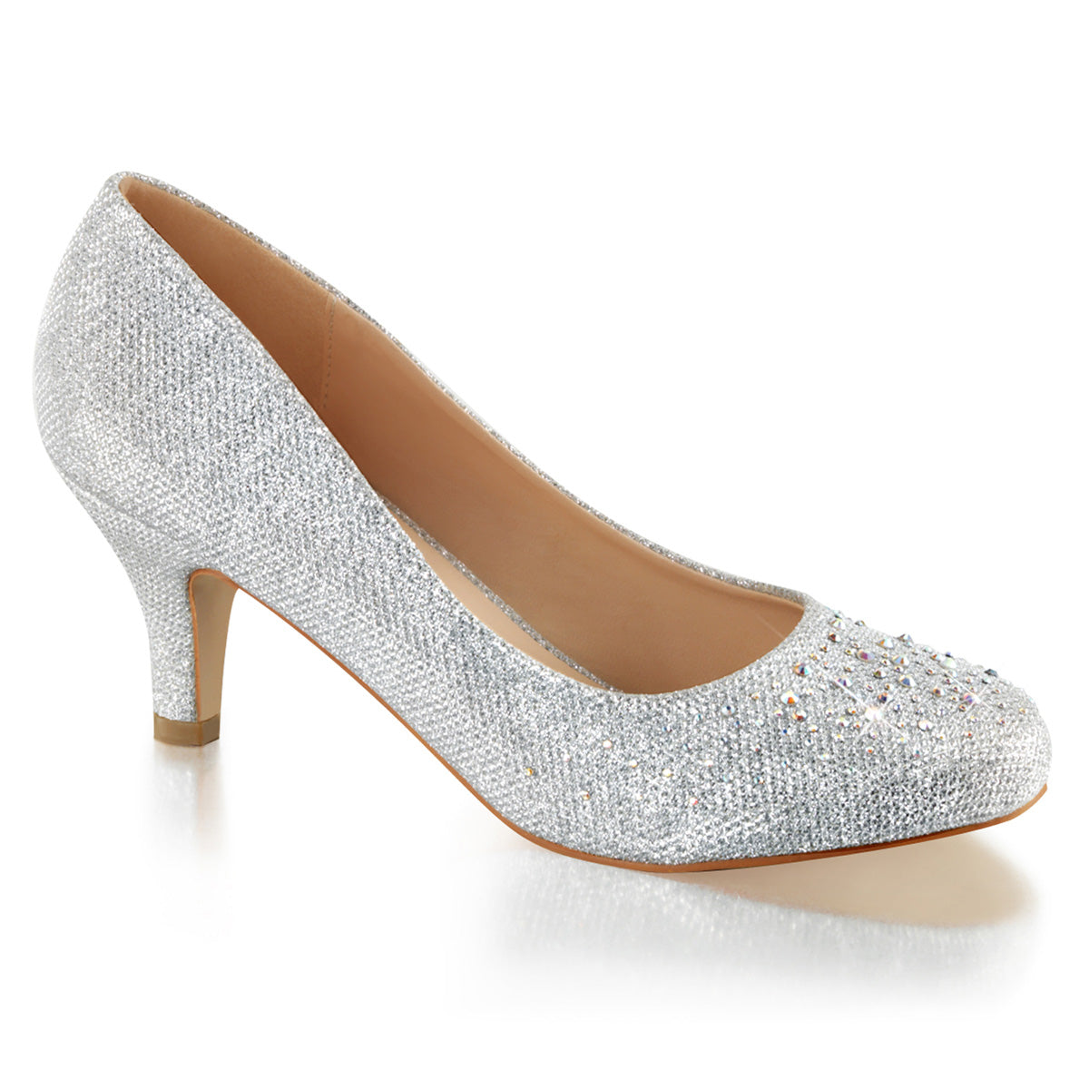 DORIS-06 Fabulicious Silver 2.5 Inch Elegant Shoes