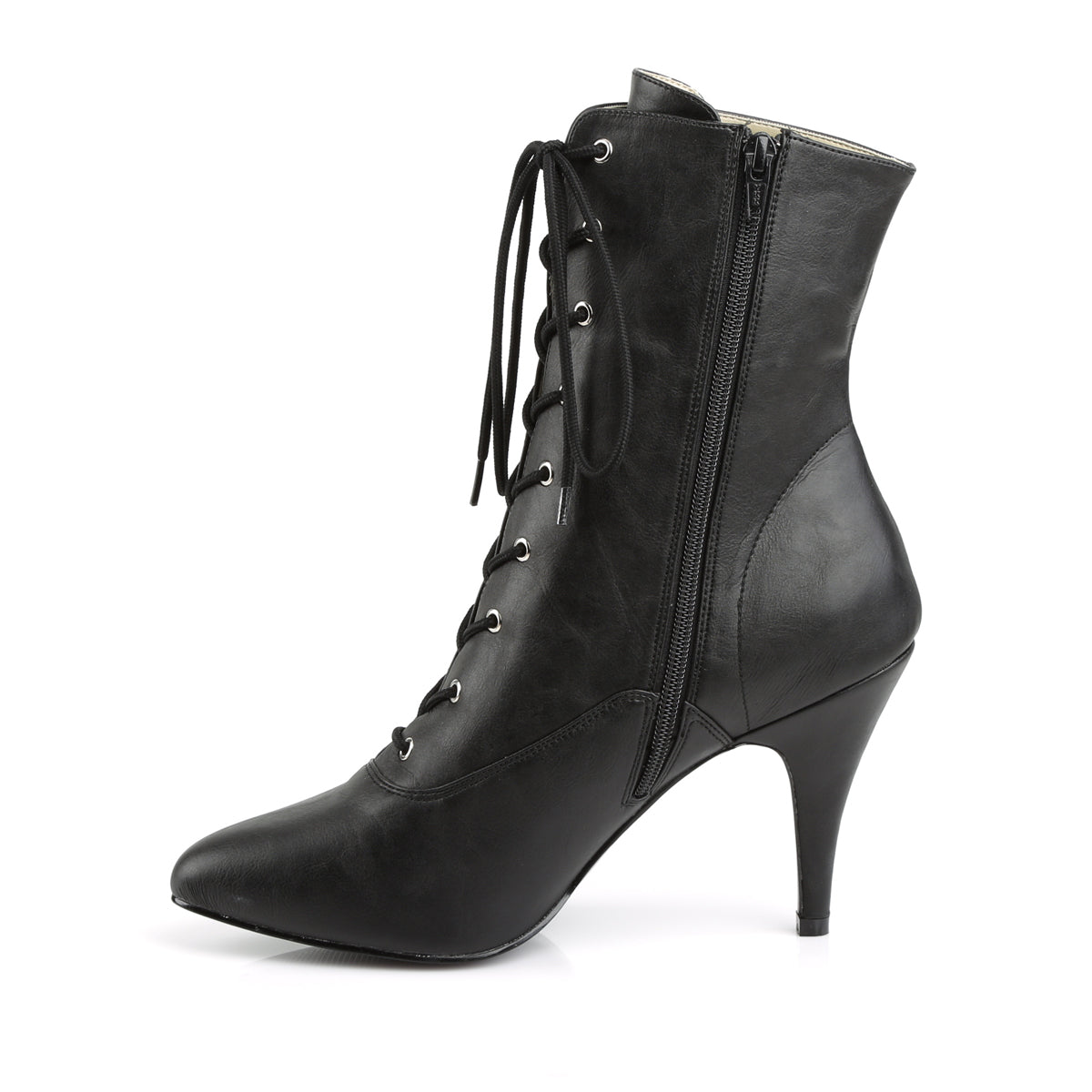 DREAM-1020 Pleaser Pink Label Black 4 Inch Sexy Ankle Boots