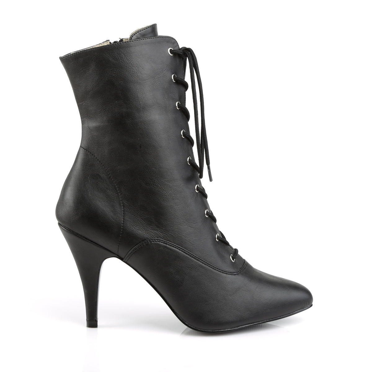 DREAM-1020 Pleaser Pink Label Black 4 Inch Sexy Ankle Boots