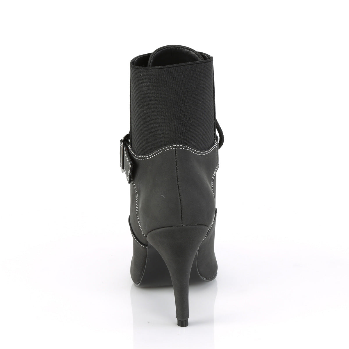 DREAM-1022 Pleaser Pink Label Black 4 Inch Fetish Ankle Boots