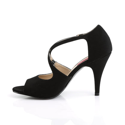 DREAM-412 Pleaser Pink Label Black 4 Inch Fetish High Heels