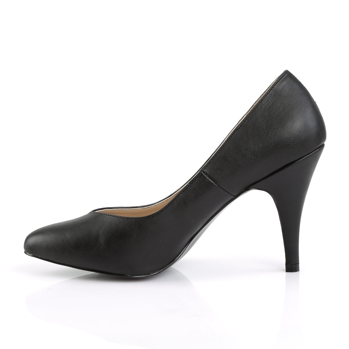 DREAM-420 Pleaser Pink Label Black 4 Inch Fetish High Heels