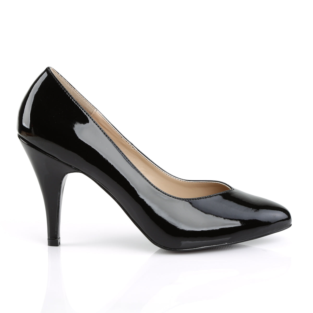 DREAM-420 Pleaser Pink Label Black 4 Inch Sexy High Heels