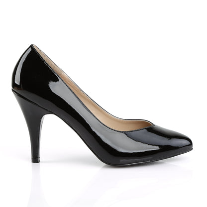 Pleaser Pink Label DREAM-420 Black Court Shoes - 4 Inch Heels