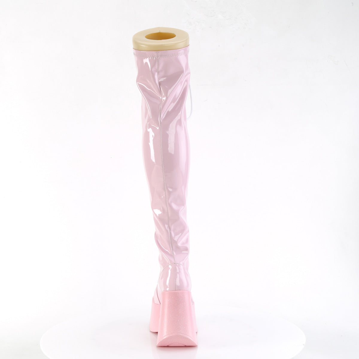 DYNAMITE-300 Demonia Cult Baby Pink Alternative Women's Over-the-Knee Boots