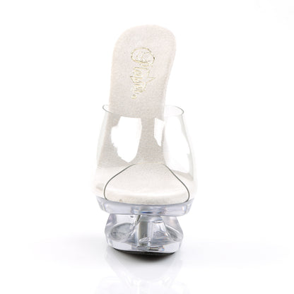ECLIPSE-601 Pleaser Clear 6.5 Inch Glamour Platform Shoes