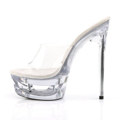 ECLIPSE-601 Pleaser 6.5" Heel Clear Pole Dancing Platforms-Pleaser- Sexy Shoes Pole Dance Heels