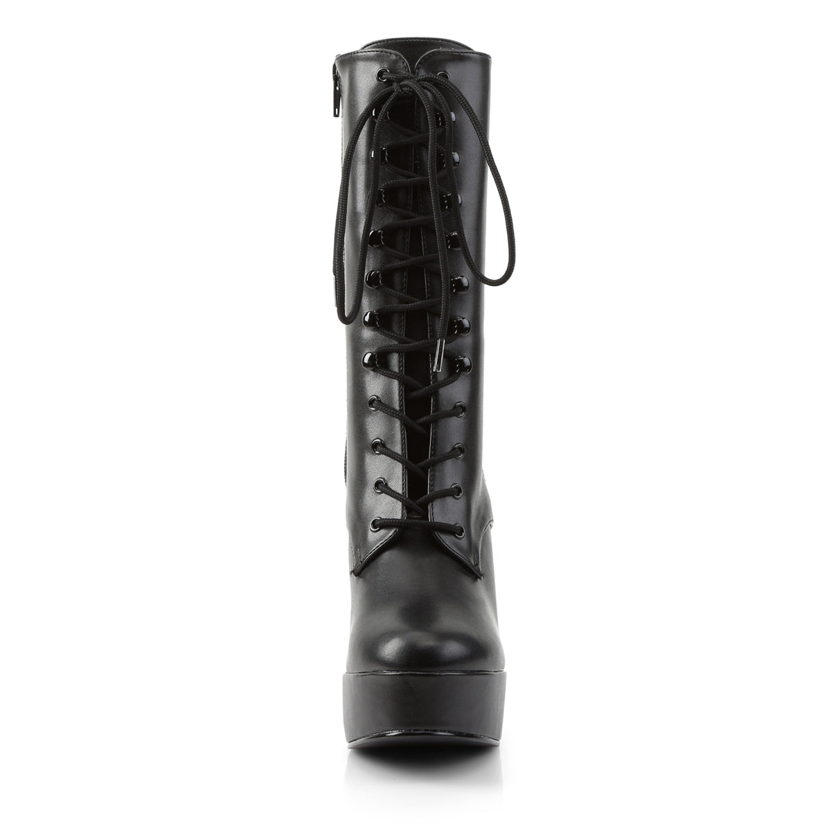Pleaser ELECTRA-1020 Black Platform Ankle Boots - 5 Inch Heels