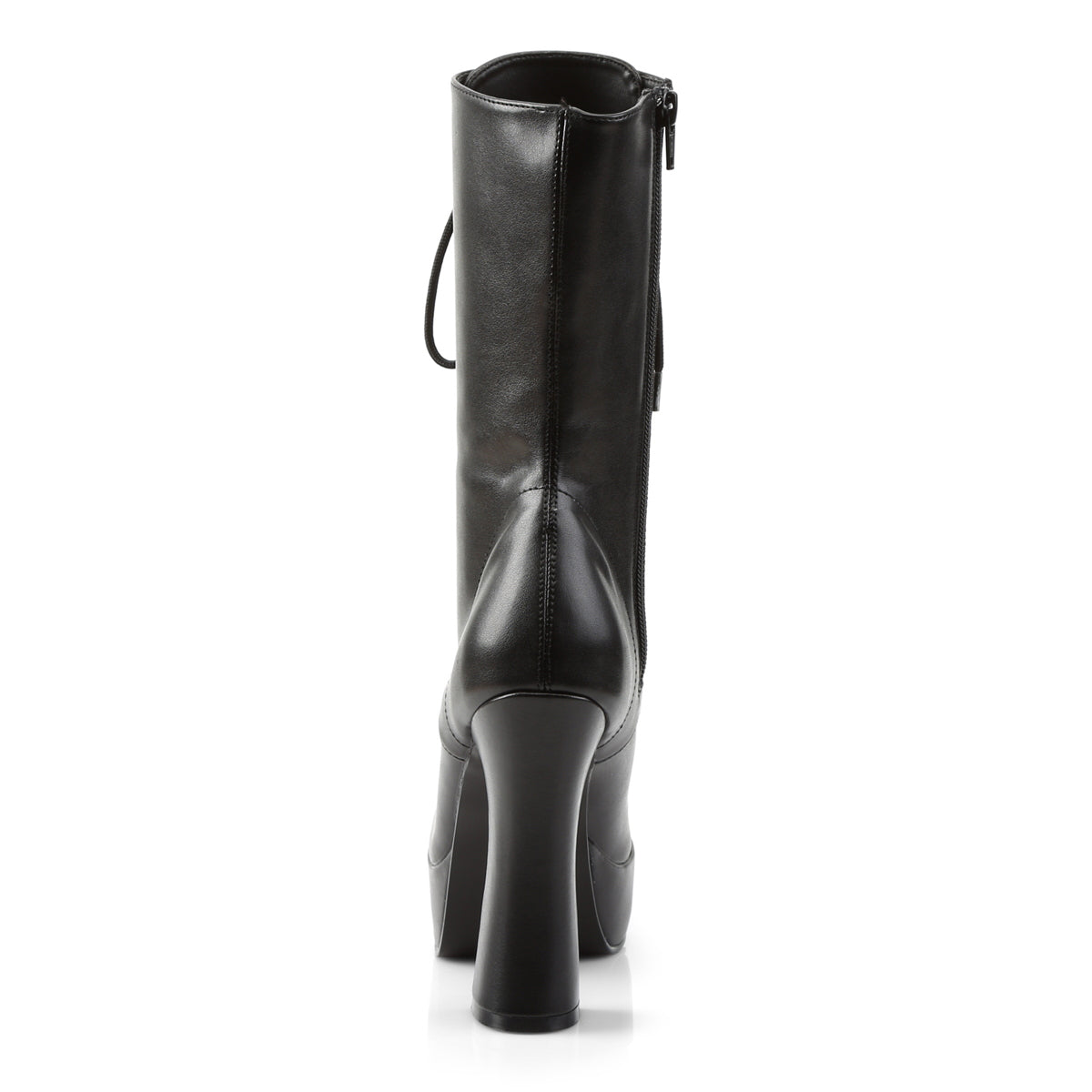 Pleaser ELECTRA-1020 Black Platform Ankle Boots - 5 Inch Heels