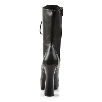 Pleaser ELECTRA-1020 Black Platform Ankle Boots - 5 Inch Heels