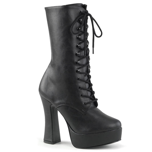 ELECTRA-1020 Pleaser Black 5 Inch Disco Gogo Knee High Boots