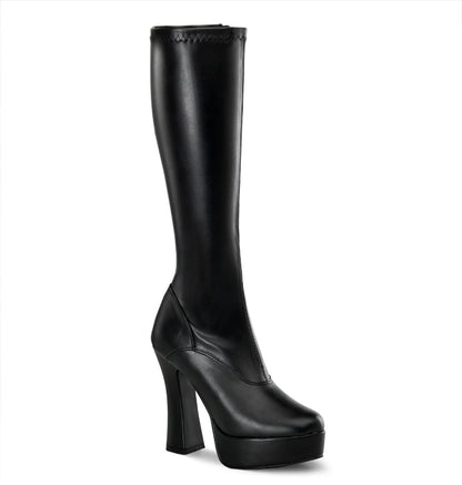 ELECTRA-2000Z Pleasers 5 Inch Heel Black Pole Dancer Platform Shoes