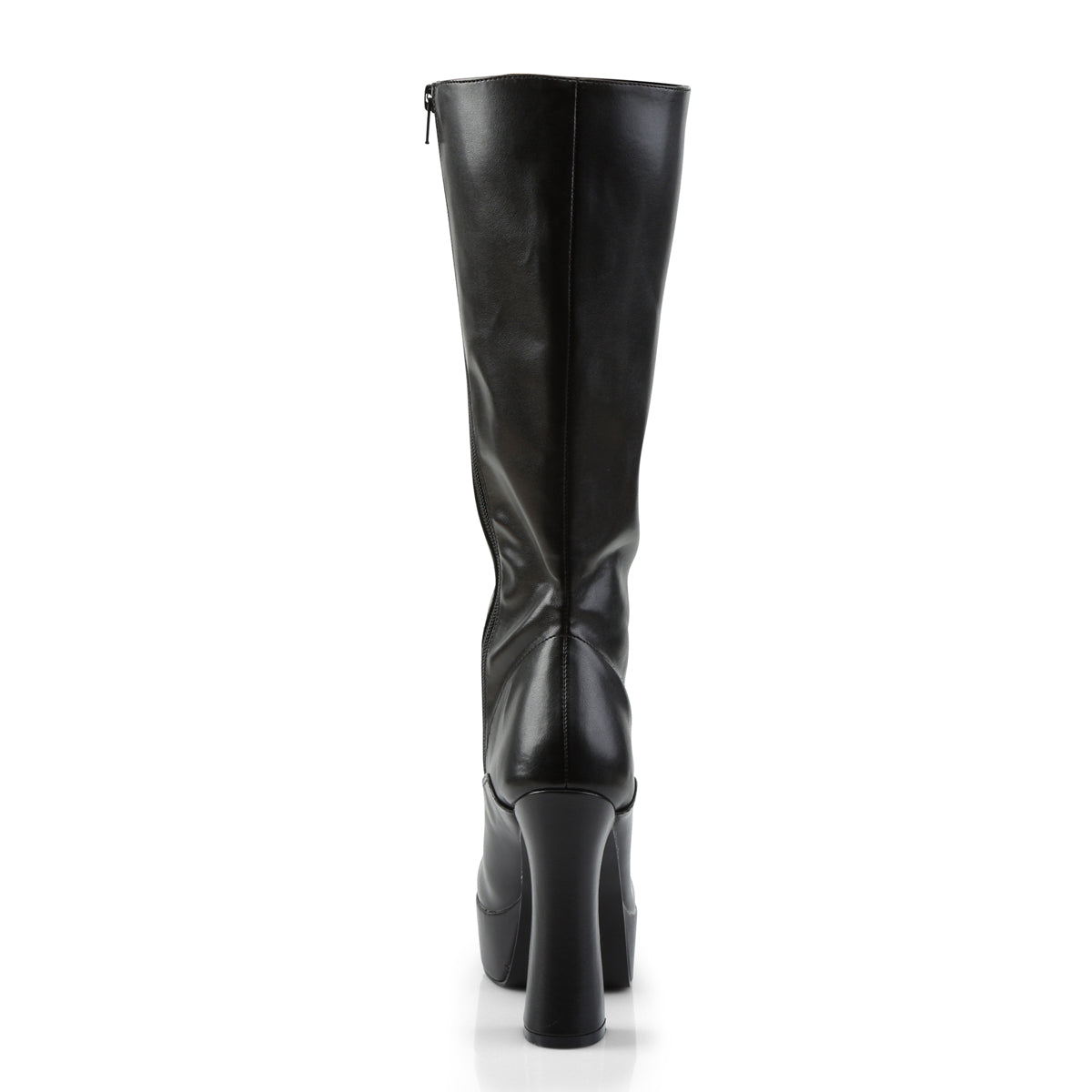 Pleaser ELECTRA-2020 Black Platform Knee High Boots - 5 Inch Heels